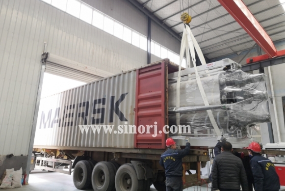 Three Containers of PVC Roll Flooring Mat Production Line.