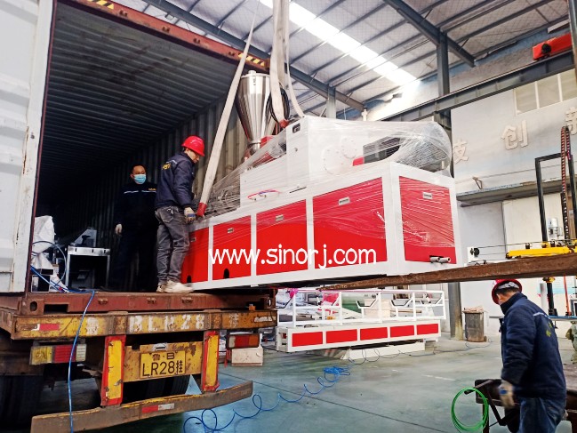 PVC pipe machine line shipped to Middle Asia