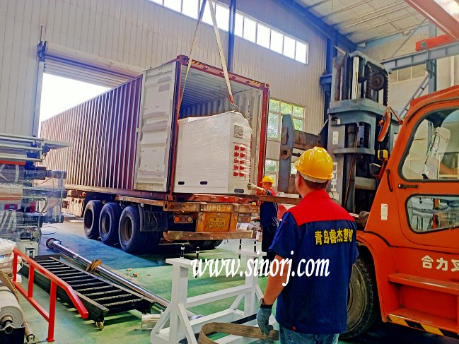 PVC Marble sheet machine line shipped to Southeast Asia