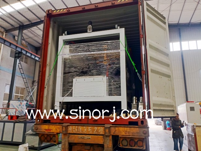 PVC marble sheet machine line to south America