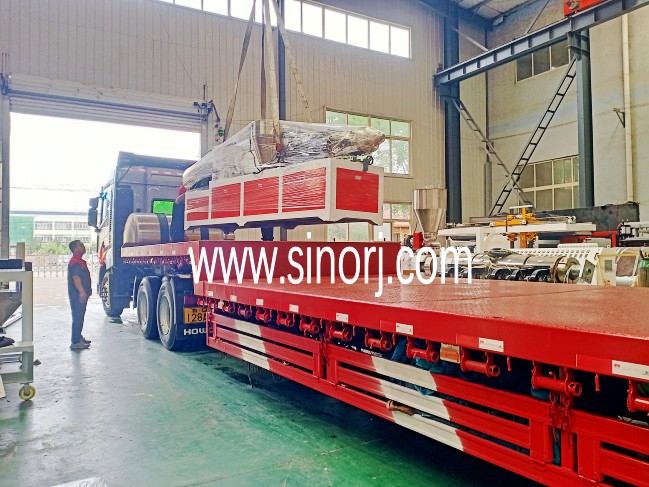 WPC foam board machine line to middle Asia country