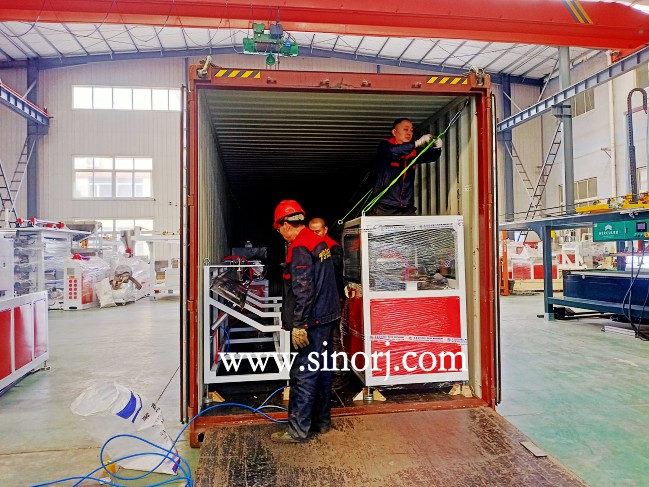 WPC wall panel machine line shipped to Africa
